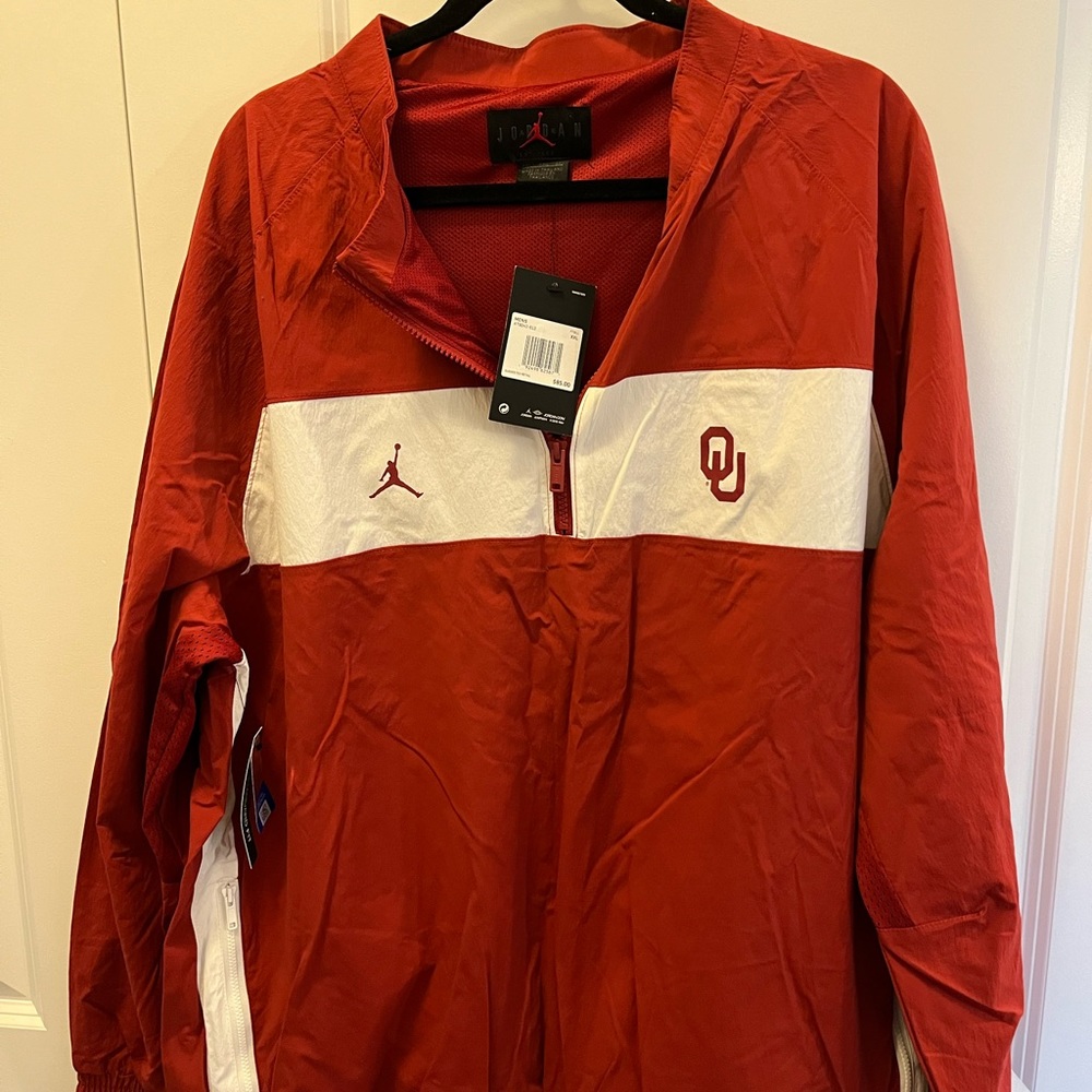 Nike Jordan Oklahoma OU Sooners 1/4 Zip Jacket
